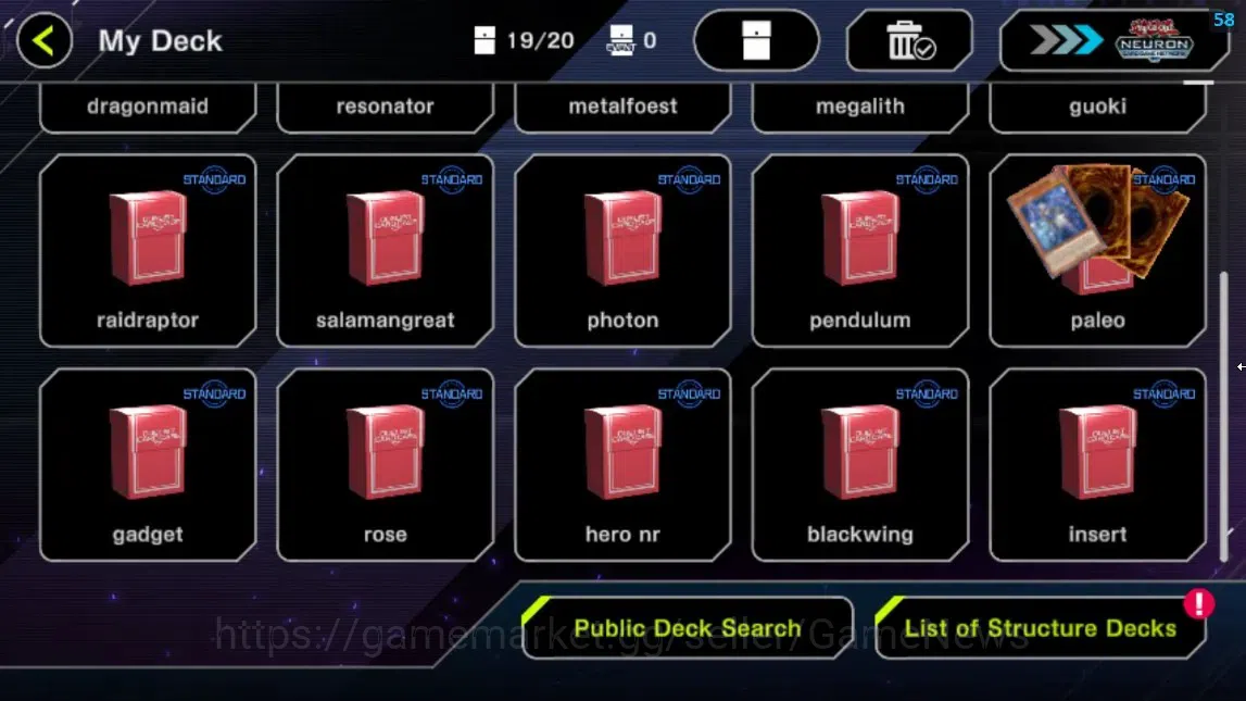 Yu-Gi-Oh! Master Duel Accounts Android|Lv 18|19 Deck|VSK9,YubelFs,Kewltoon,Skystr image 7