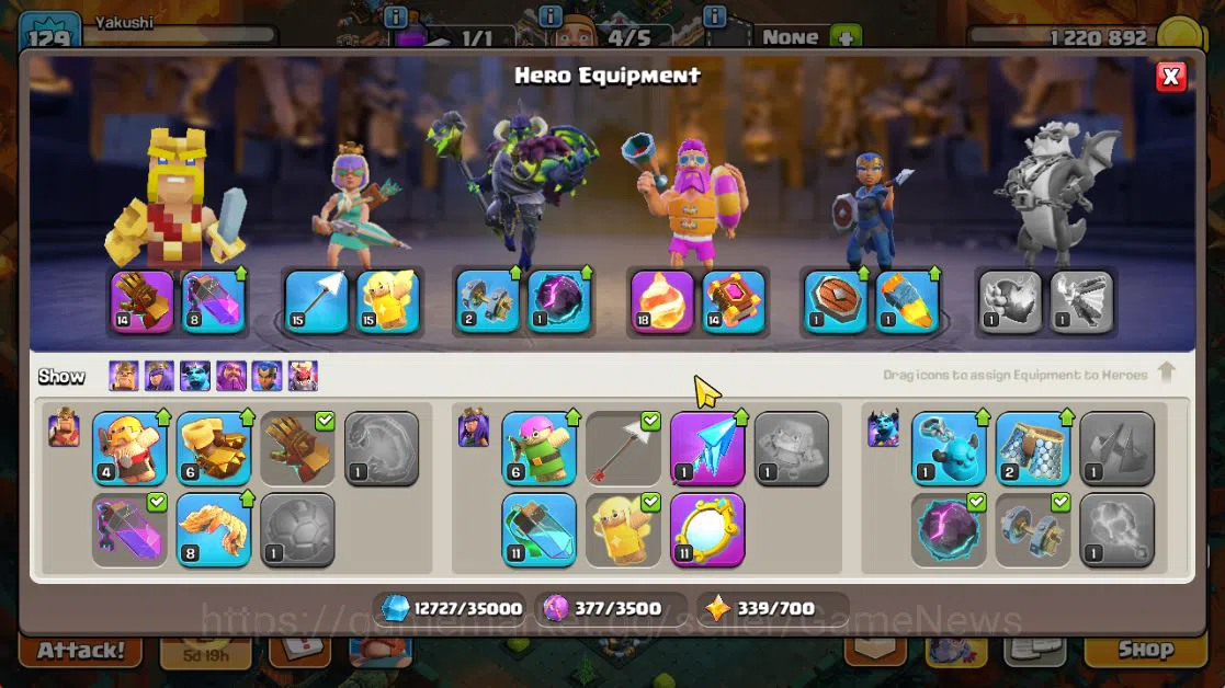 Clash of Clans Accounts TH 13 - BH 7|Dragon Escape Scenery|LV 129|HH 7|BK  image 12