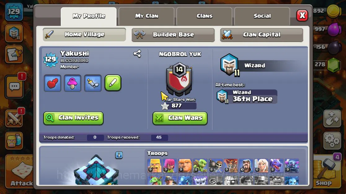 Clash of Clans Accounts TH 13 - BH 7|Dragon Escape Scenery|LV 129|HH 7|BK  image 3