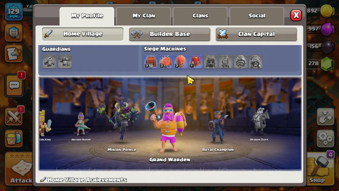Clash of Clans Accounts TH 13 - BH 7|Dragon Escape Scenery|LV 129|HH 7|BK  image 5