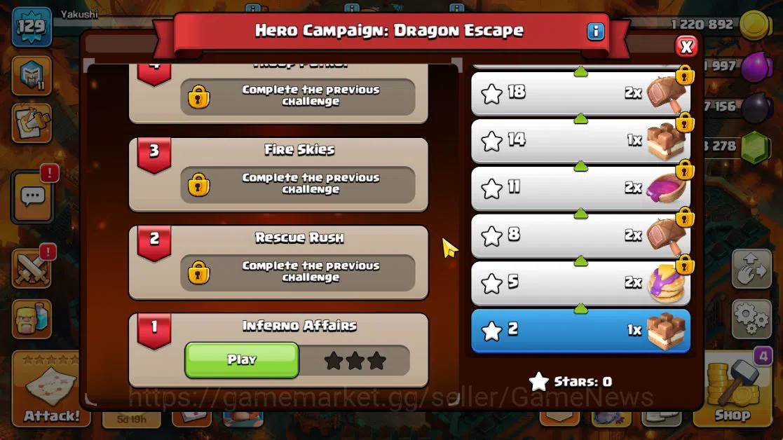 Clash of Clans Accounts TH 13 - BH 7|Dragon Escape Scenery|LV 129|HH 7|BK  image 7