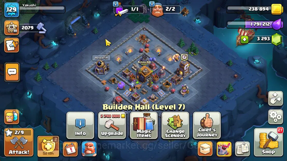 Clash of Clans Accounts TH 13 - BH 7|Dragon Escape Scenery|LV 129|HH 7|BK  image 8