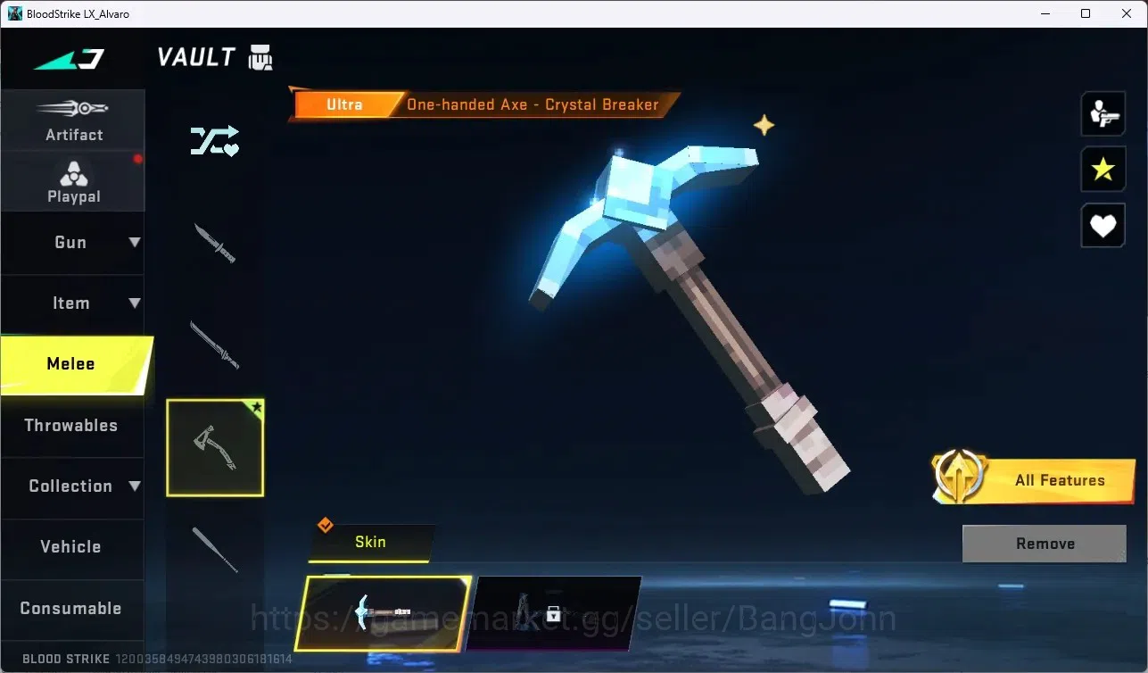 Blood Strike Accounts ASIA | ULTRA: Axe-Crystal Breaker, VOLT - Hallowee image 6