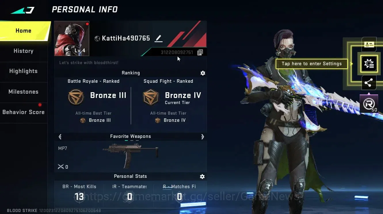 Blood Strike Accounts ASIA| ULTRA Gun [AK47-Phoenix Feather]| Legendary  image 2