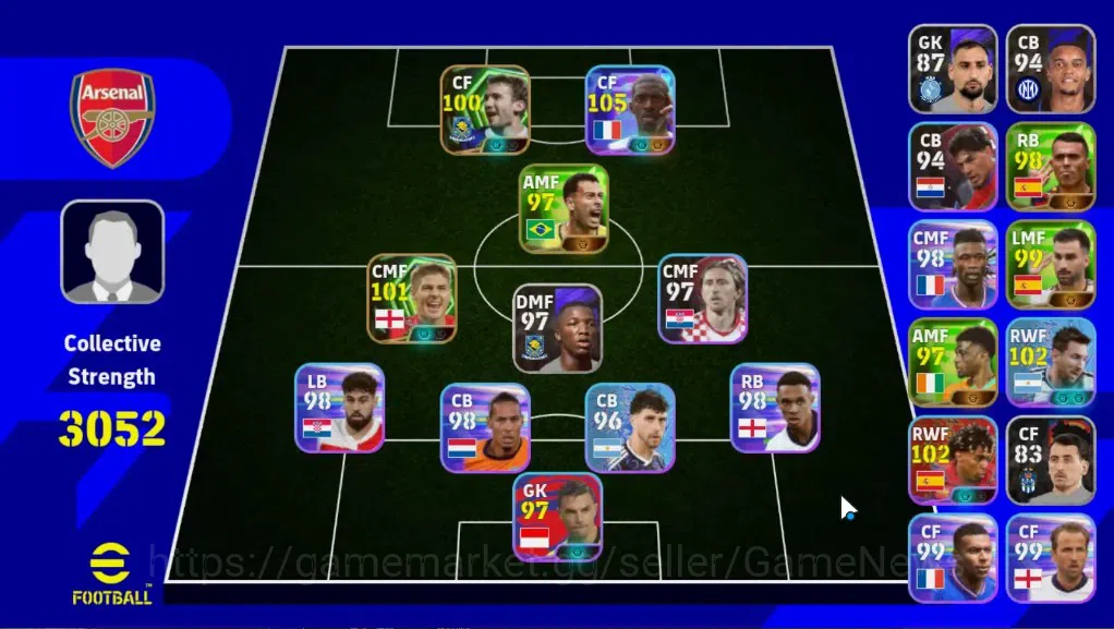 eFootball Accounts Legends & Iconic Players Android|2Epic,Steven Gerard,Andrly Shevchenko|Show Time Ousmane Dembele,Lionel 1