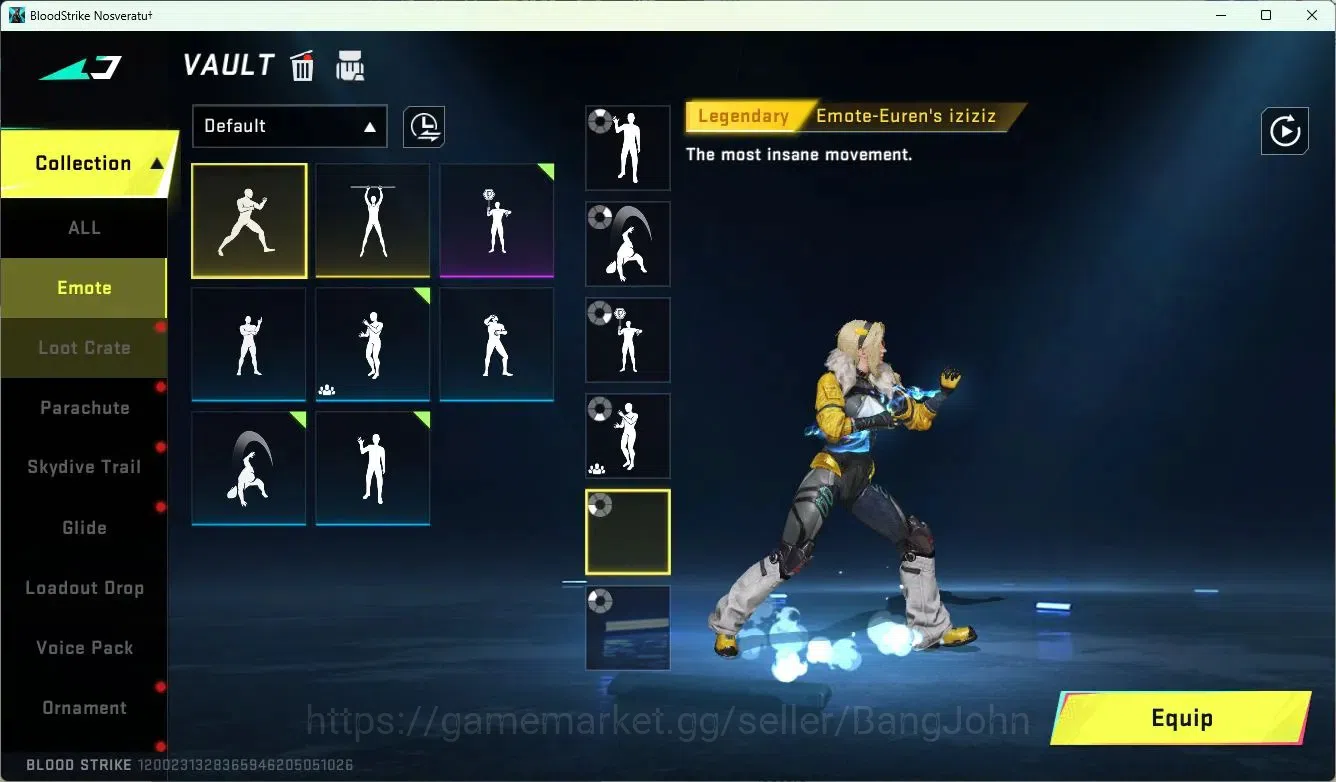 Blood Strike Accounts ASIA | 10 Legendary Skins | 2 Ultra Skins | Collab image 12