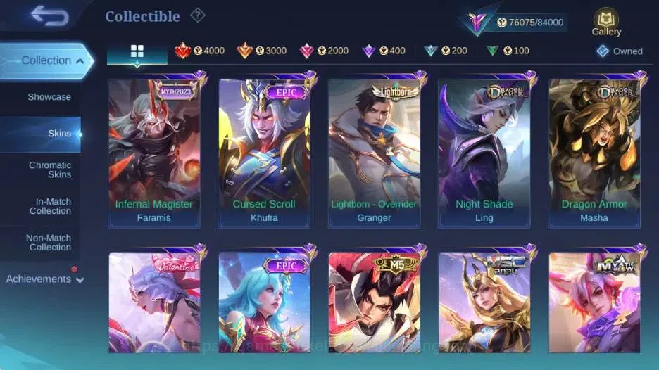Mobile Legends: Bang Bang Accounts Global|Skin 320|Renowned|Lbox Moskov,STAR Angela,P image 14