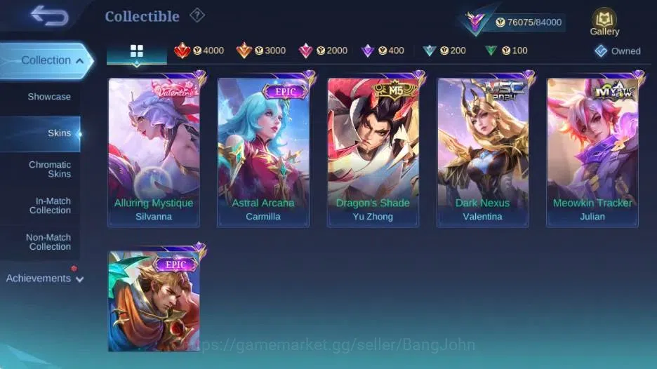Mobile Legends: Bang Bang Accounts Global|Skin 320|Renowned|Lbox Moskov,STAR Angela,P image 15