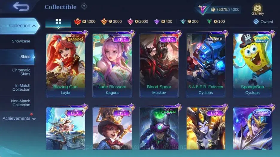 Mobile Legends: Bang Bang Accounts Global|Skin 320|Renowned|Lbox Moskov,STAR Angela,P image 9