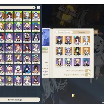 Genshin Impact Accounts End Game Asia|AR 57|Premium Team Flins C2|5 Limited + 3 (*5Weapon)|Columbina,Odette,Durin,Ineffa|Bd