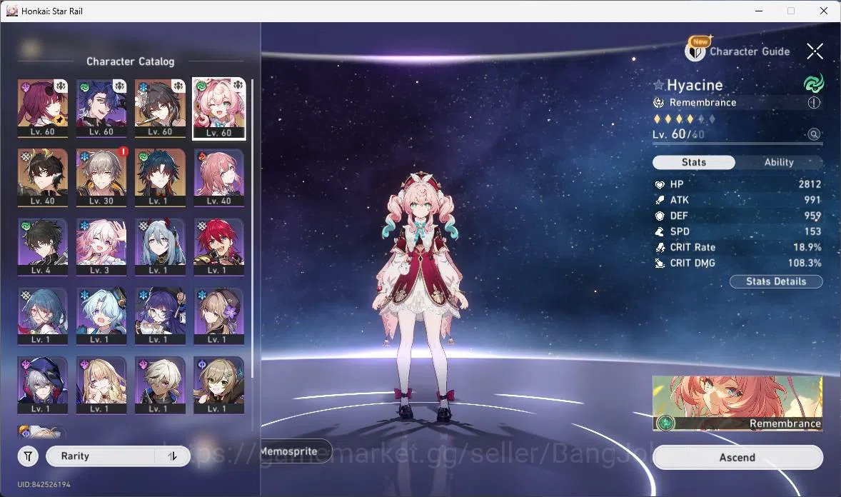 Honkai Star Rail Accounts ASIA|TL 42|5 Limit|Kafka, Hyacine E1, Ruan Mei, Da image 6