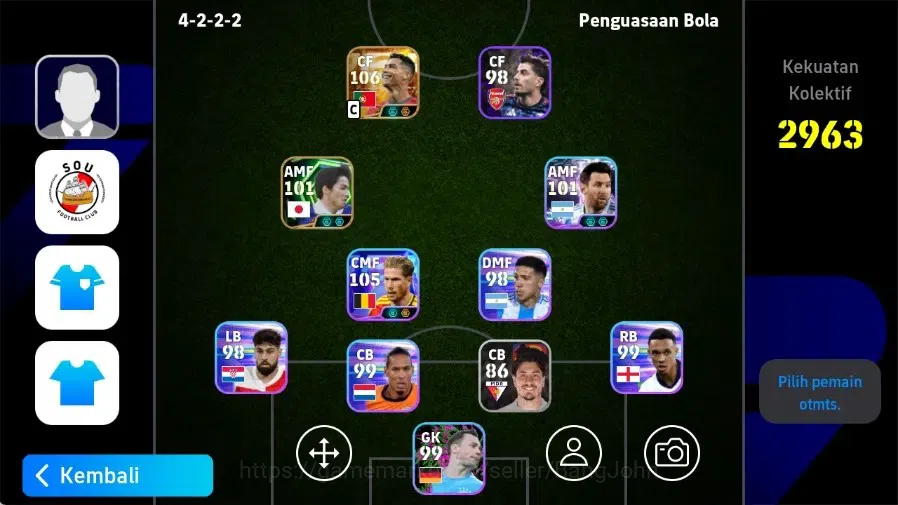 eFootball Accounts Legends & Iconic Players Mobile|PW 2963|New Cristiano Ronaldo BigT,New Kevin De Bruyne ShowT,Shinji Ono 1