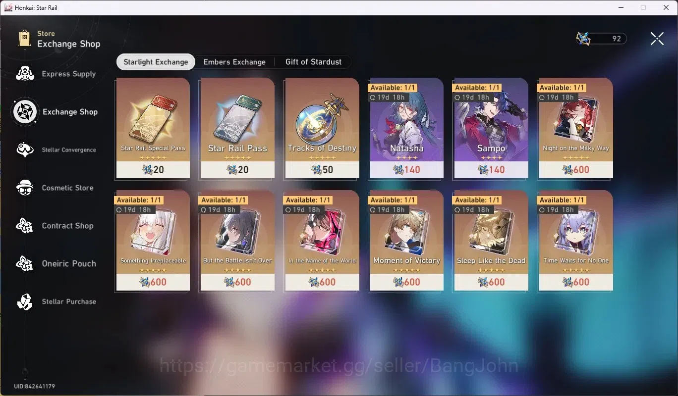 Honkai Star Rail Accounts ASIA|TL 50|7 Limit [Mortenax Blade,Yao Guang,Silve image 5