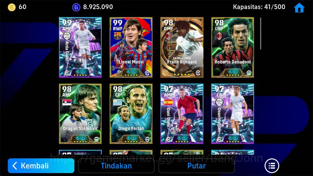 eFootball Accounts Power 3180| messi barca, Donadoni epic, son show,  image 4