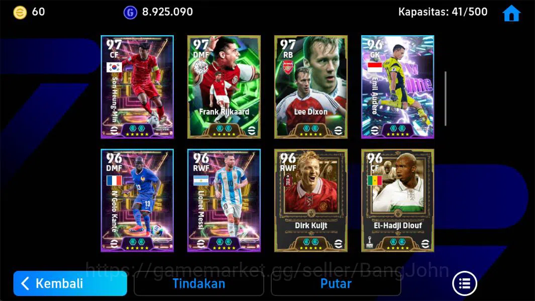 eFootball Accounts Power 3180| messi barca, Donadoni epic, son show,  image 5