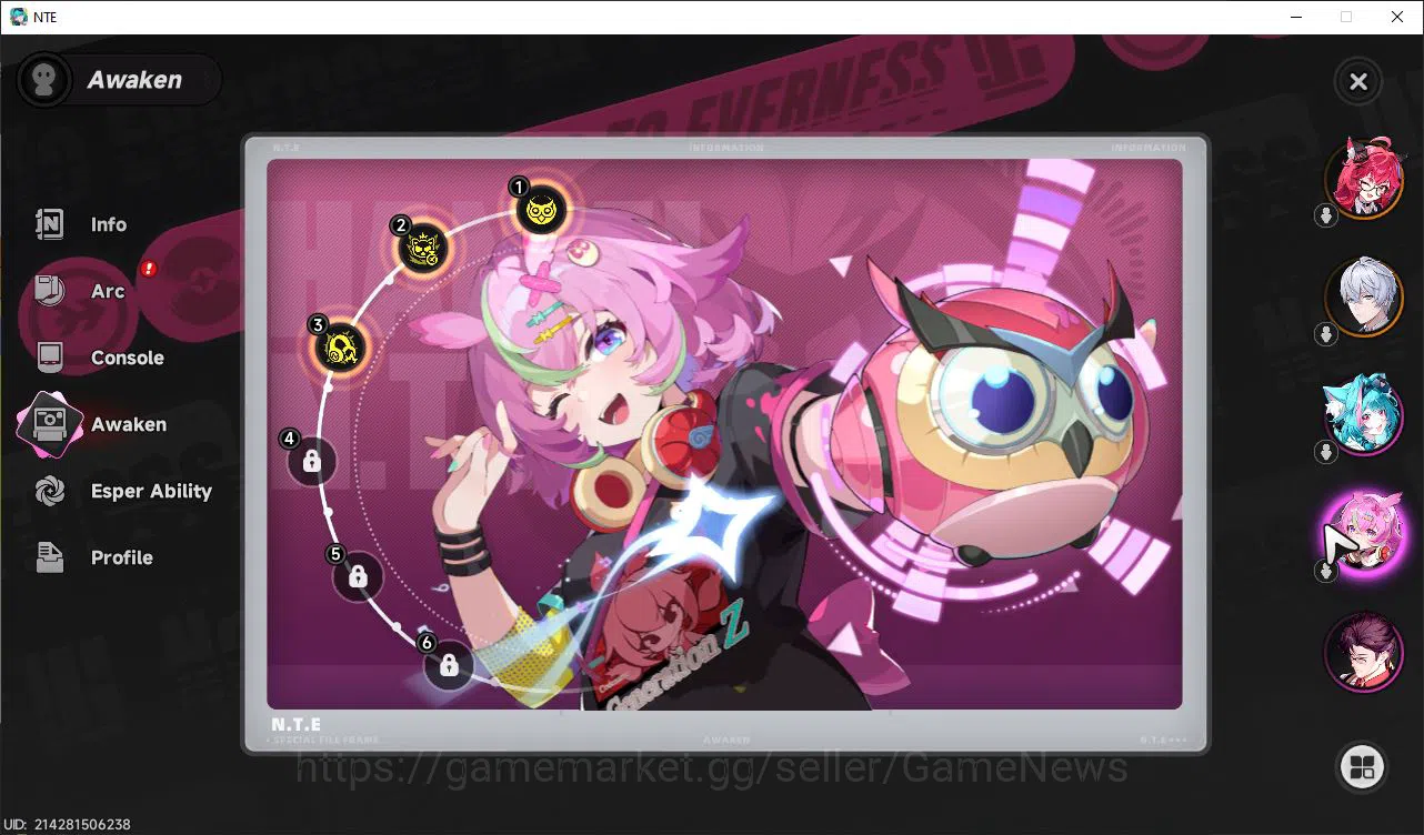 Neverness to Everness Accounts GLOBAL NA|HL 3|1 SSR Limited Nanally+ 4 SR [Aureli image 3