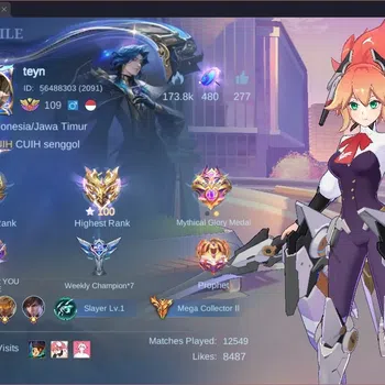 Mobile Legends: Bang Bang Accounts Collector Global|Hero 133|Skin 562|Legend Alu,Franco,Freya,Valir|ASP Fanny|11.11 Haya|KOF