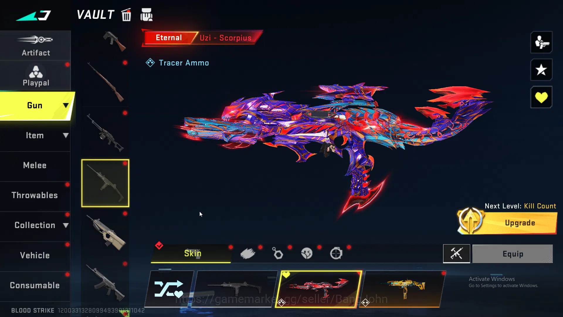 Blood Strike Accounts 5 Eternal 1 Collab Weapon | Eternal Qbz+Uzi+Aug+M7 image 11
