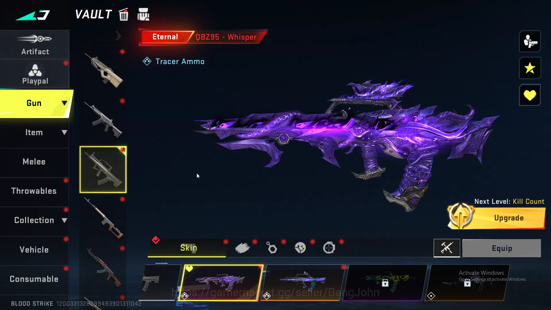Blood Strike Accounts 5 Eternal 1 Collab Weapon | Eternal Qbz+Uzi+Aug+M7 image 12