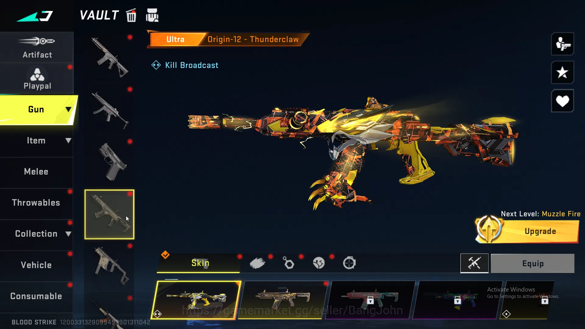 Blood Strike Accounts 5 Eternal 1 Collab Weapon | Eternal Qbz+Uzi+Aug+M7 image 15