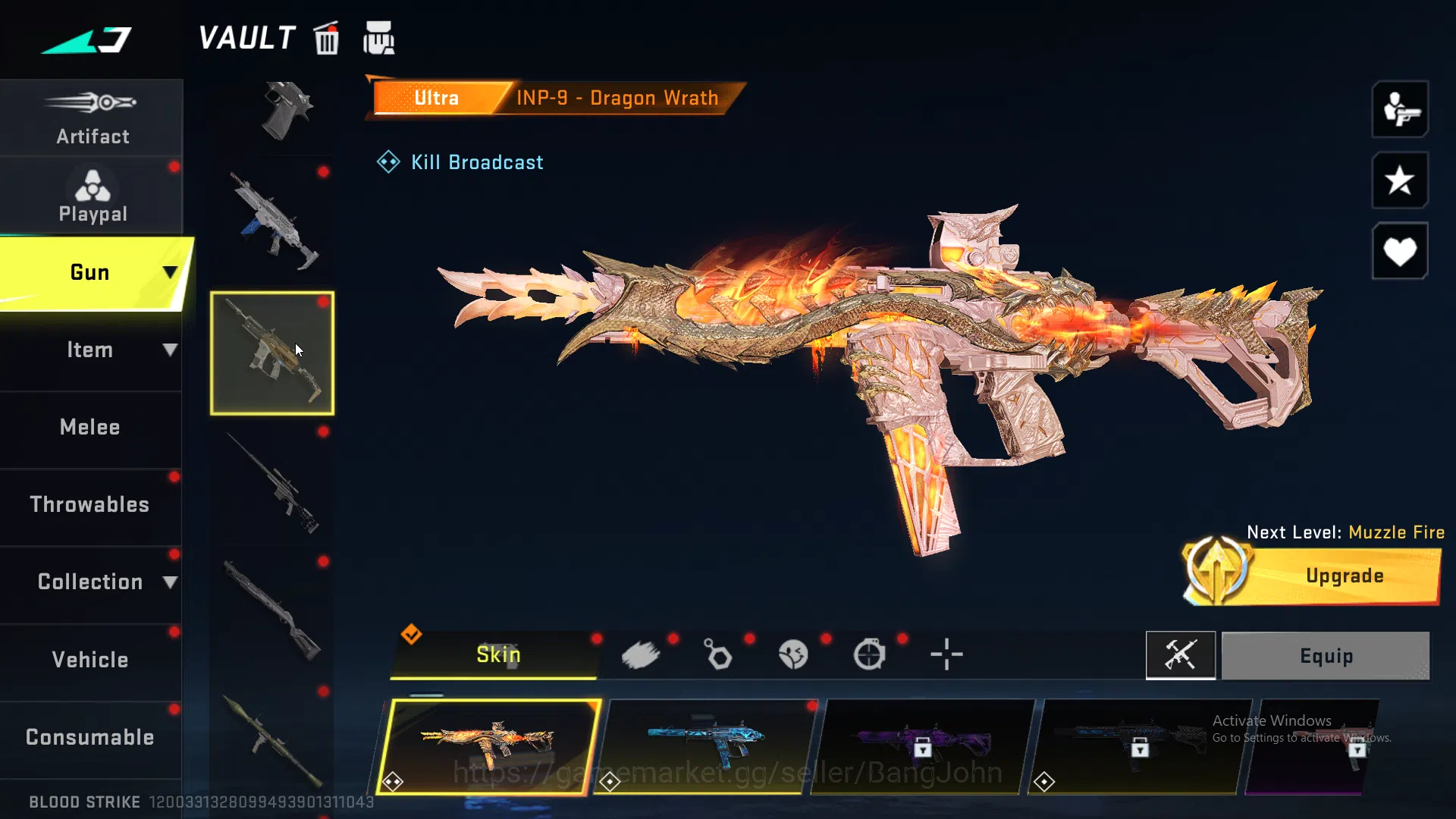 Blood Strike Accounts 5 Eternal 1 Collab Weapon | Eternal Qbz+Uzi+Aug+M7 image 16