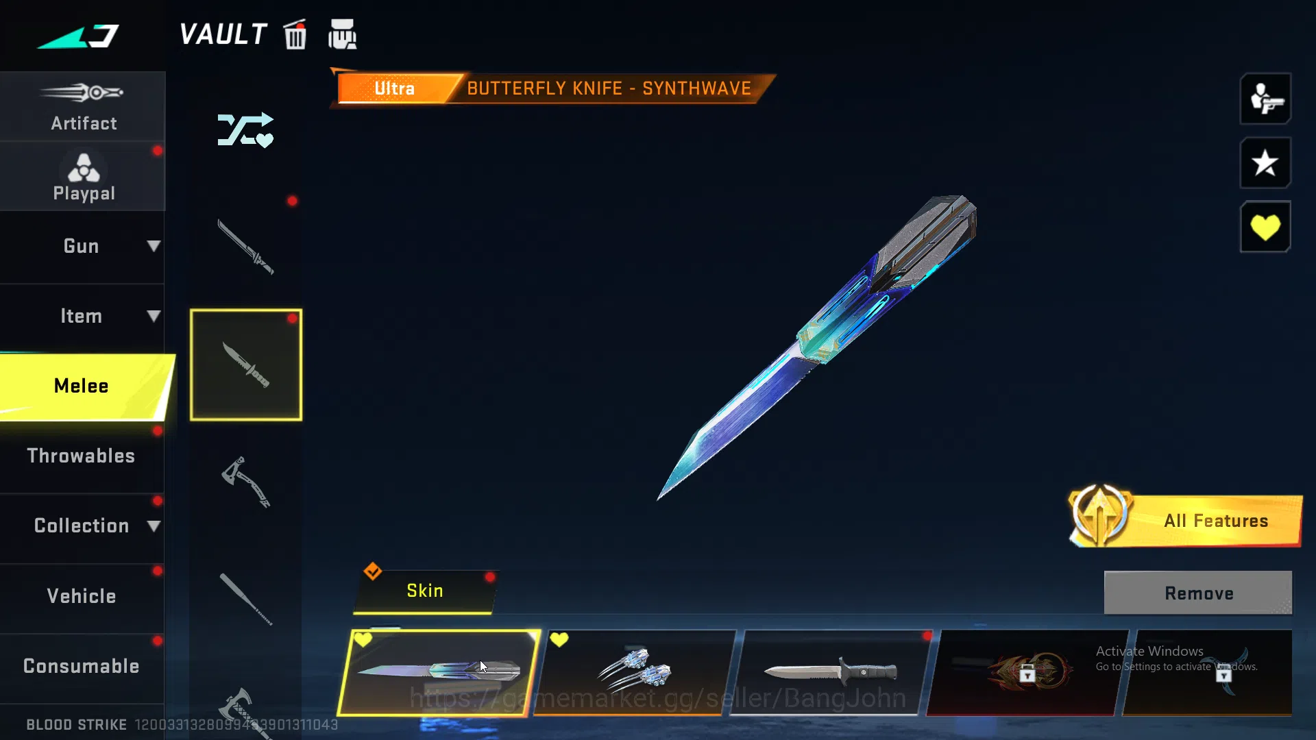 Blood Strike Accounts 5 Eternal 1 Collab Weapon | Eternal Qbz+Uzi+Aug+M7 image 19