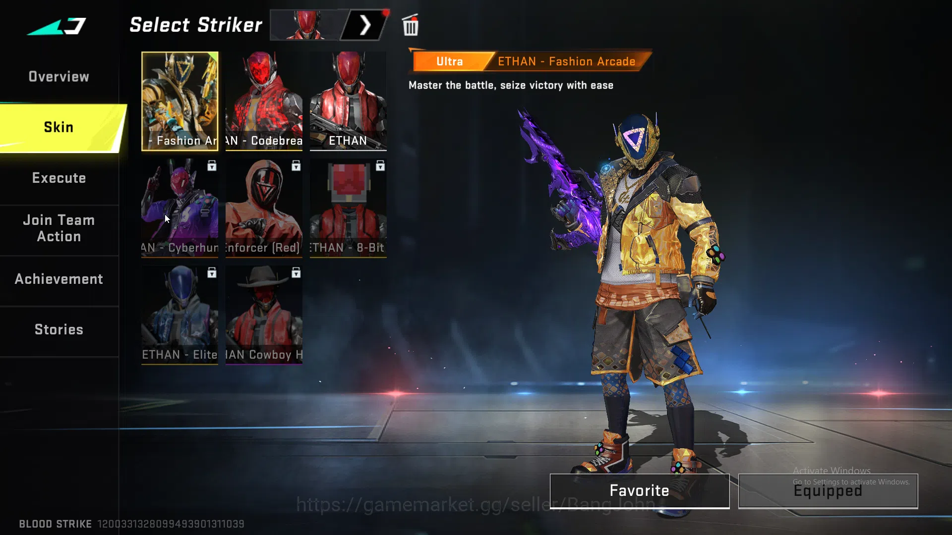 Blood Strike Accounts 5 Eternal 1 Collab Weapon | Eternal Qbz+Uzi+Aug+M7 image 3