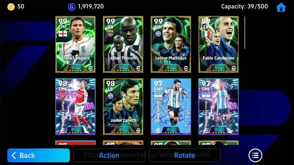 eFootball Accounts Mobile|PW 3202|Steven Gerrard Epic,Lilian Thuram E image 3