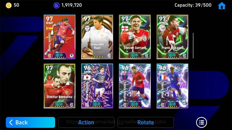 eFootball Accounts Mobile|PW 3202|Steven Gerrard Epic,Lilian Thuram E image 4