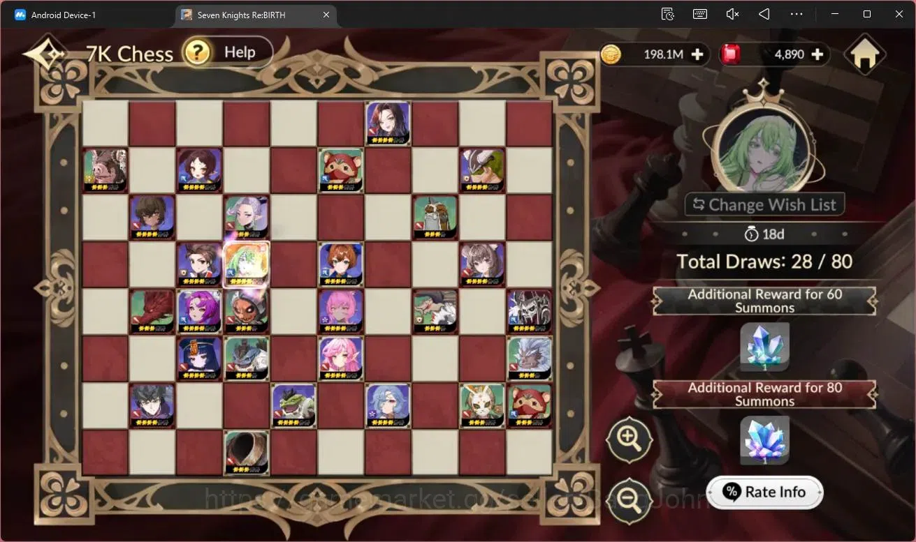 Seven Knights Re:Birth Accounts Global|4 EX7(Melia TC2,Juri TC1,Roise,Gelidus)|28 image 5