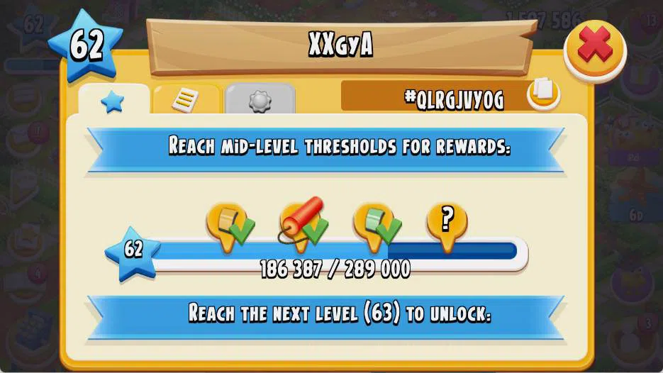 Hay Day Accounts Lvl 62|Silo Storage 943/2400|Barn Storage 892/2500|1,5M Coins|34 Diamonds|PROTECT OFF|Log Supercel |RA098B 1