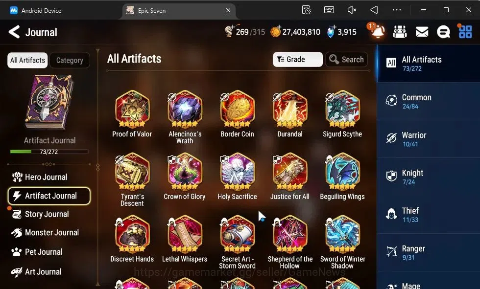 Epic Seven Accounts GLOBAL|New Era|10 ML(LOTScales,BArunka,Har setti,L image 10