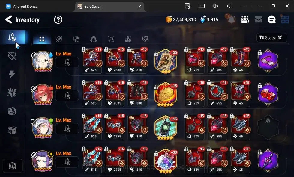 Epic Seven Accounts GLOBAL|New Era|10 ML(LOTScales,BArunka,Har setti,L image 12