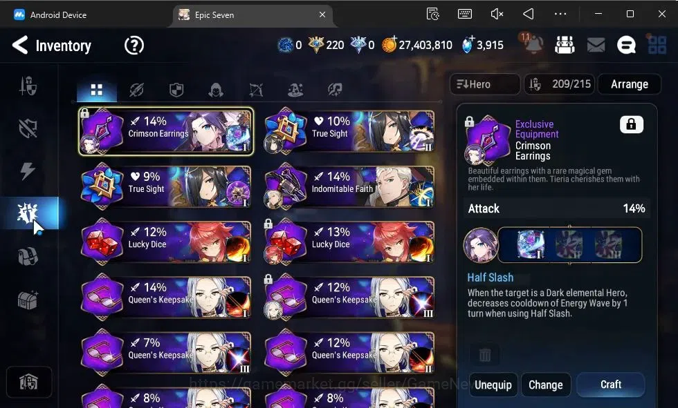 Epic Seven Accounts GLOBAL|New Era|10 ML(LOTScales,BArunka,Har setti,L image 15