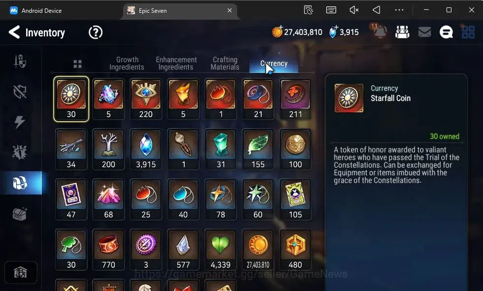 Epic Seven Accounts GLOBAL|New Era|10 ML(LOTScales,BArunka,Har setti,L image 16