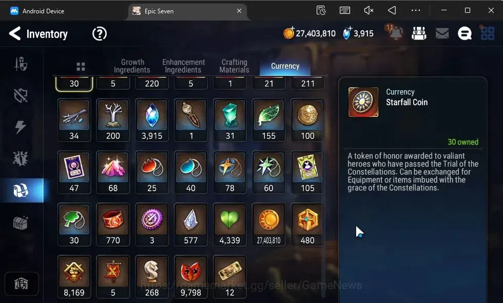 Epic Seven Accounts GLOBAL|New Era|10 ML(LOTScales,BArunka,Har setti,L image 17
