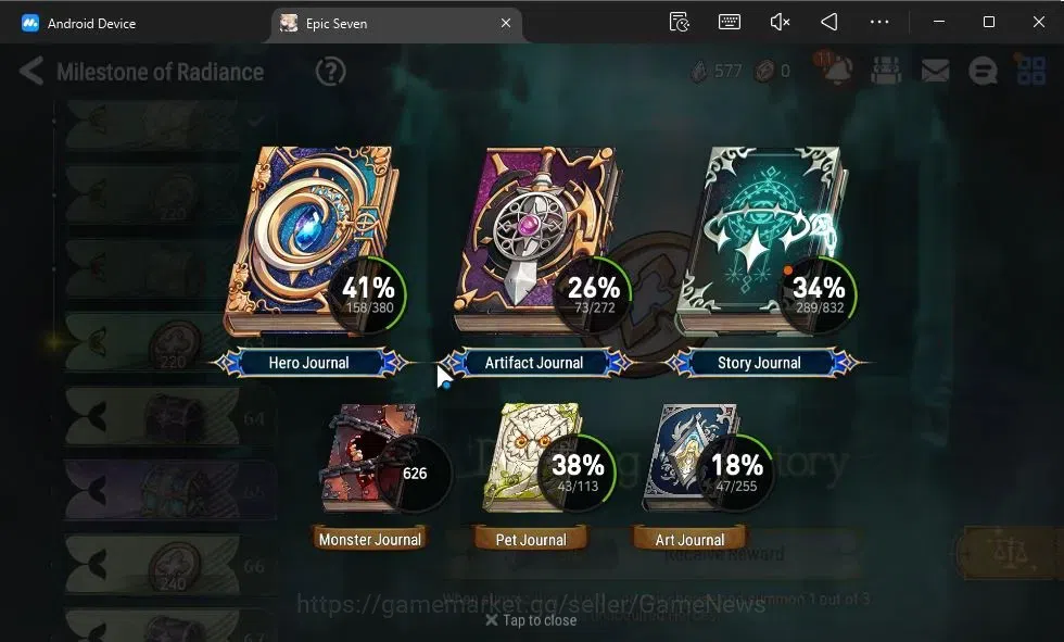 Epic Seven Accounts GLOBAL|New Era|10 ML(LOTScales,BArunka,Har setti,L image 5