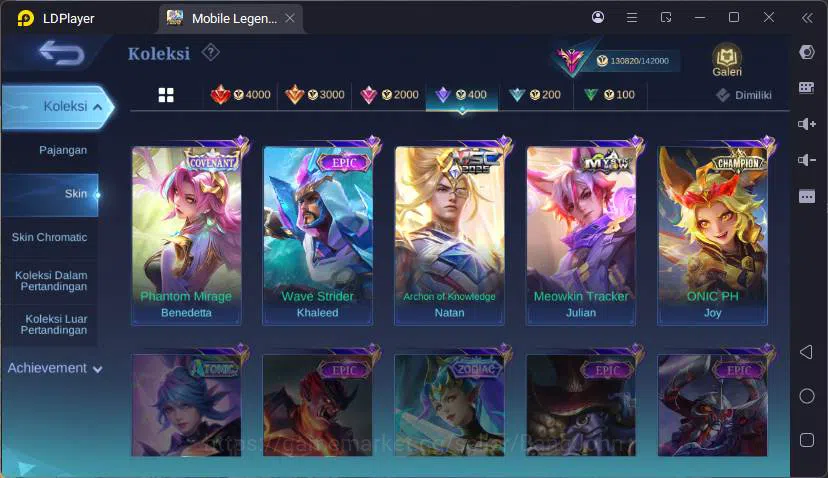 Mobile Legends: Bang Bang Accounts GLOBAL|Hero 132|Skin 418|Lgn Lunox,Sanrio CLaude,M image 10