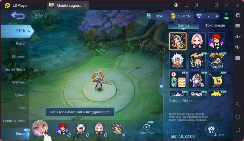 Mobile Legends: Bang Bang Accounts GLOBAL|Hero 132|Skin 418|Lgn Lunox,Sanrio CLaude,M image 2