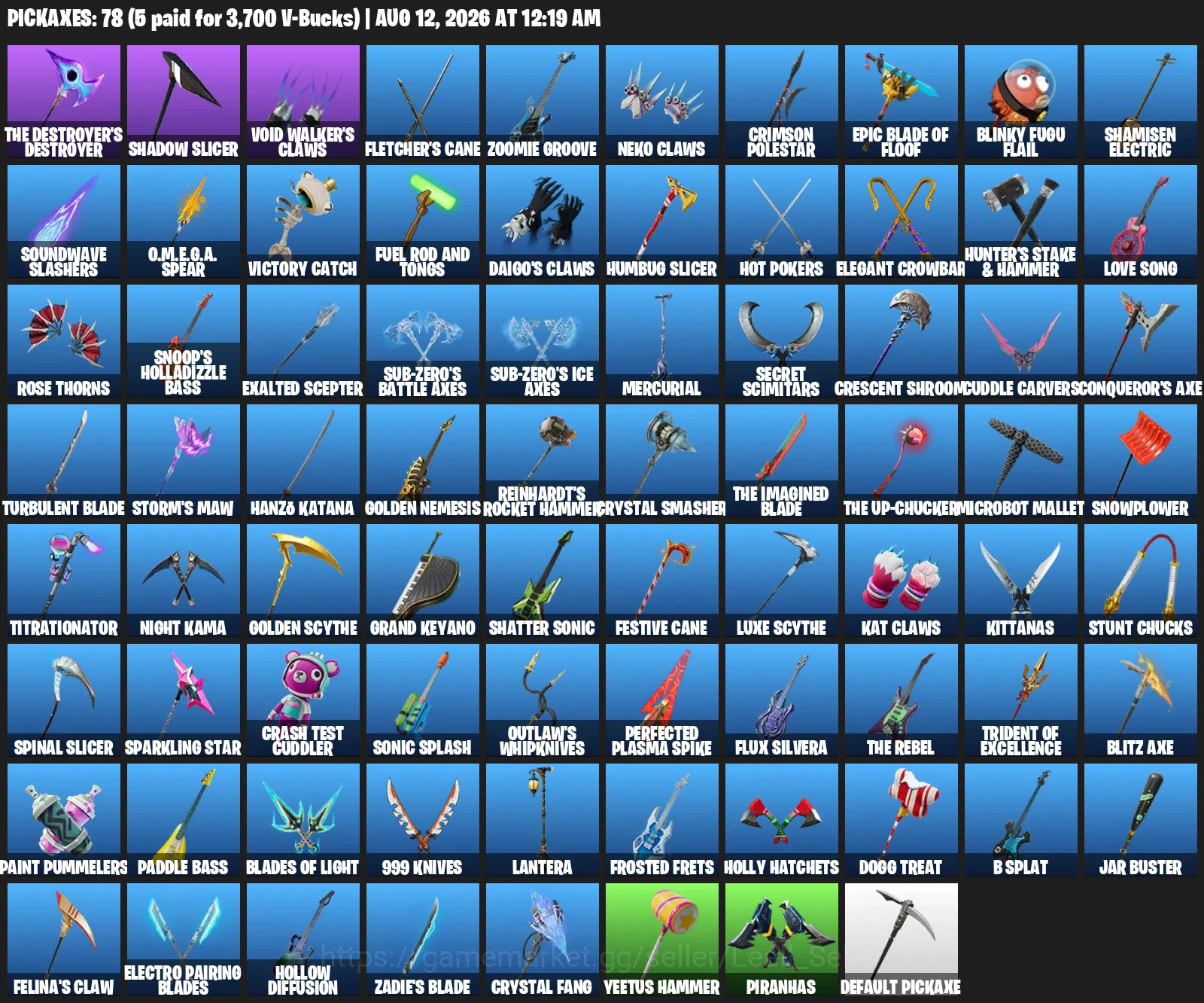 Fortnite Accounts 37 Skins | 78 Pickaxes | 47 Emotes | 58 Gliders | Level 659 | All Platforms | Godzilla Evolved, Hero 1