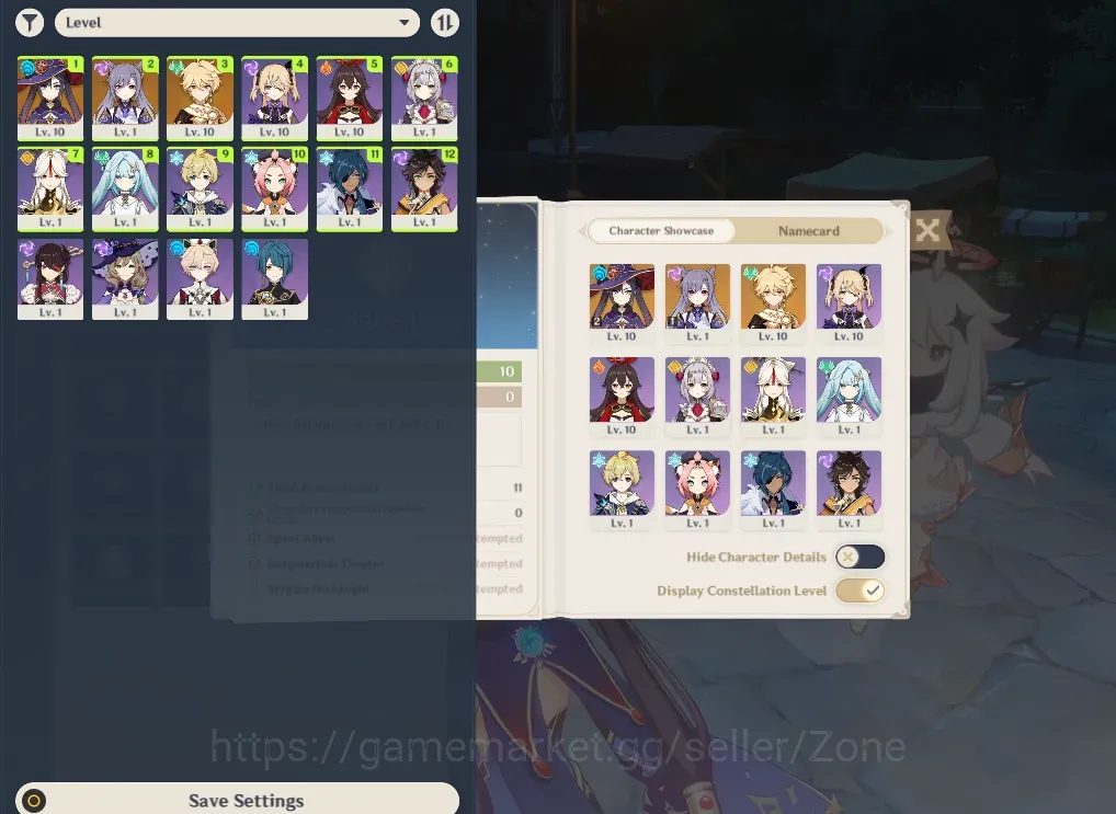 Genshin Impact Accounts Starter ASIA|Starter|2 standard:MonaC2,Keqing|13*4Char:Fischl,Dahlia,Sethos,etc|TT 1
