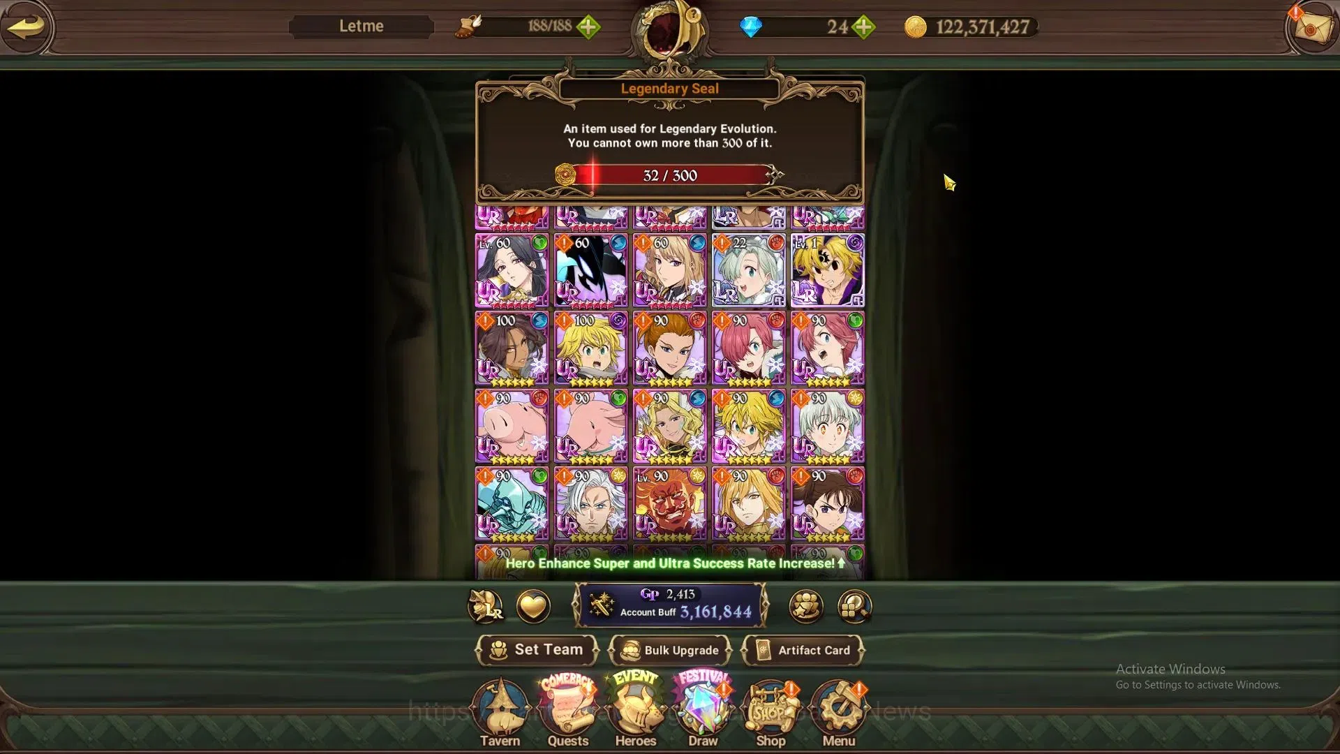 The Seven Deadly Sins: Grand Cross Accounts ASIA|3,1M CC|32 LS,24 Dm|2 LR+6 UR+Many Collabs|Es image 2