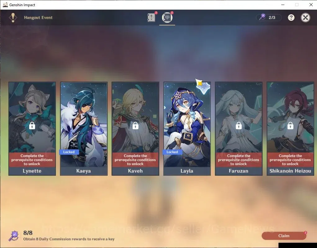 Genshin Impact Accounts ASIA |AR 56|6 Limited+3(*5Weapon)|NeuvilletC1+Sign image 15