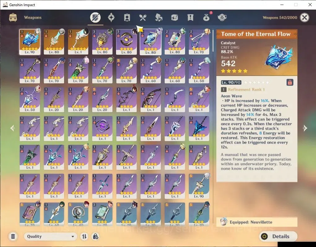 Genshin Impact Accounts ASIA |AR 56|6 Limited+3(*5Weapon)|NeuvilletC1+Sign image 7
