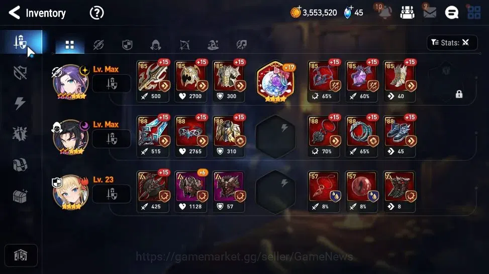 Epic Seven Accounts Mid-Tier GLOBAL Unverif|New Era|3 ML(School Nurse Yulha,J Kise,BW Iseria)+Setsuka,Landy,Fenne|PoH 8