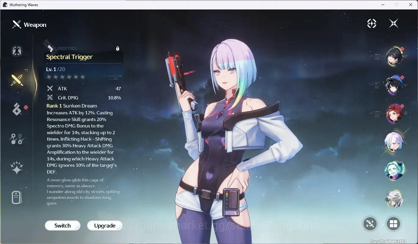 Wuthering Waves Accounts EU|UL 49|1 Char Limited [Lucy RC6+Sign] & Rebecca  image 4