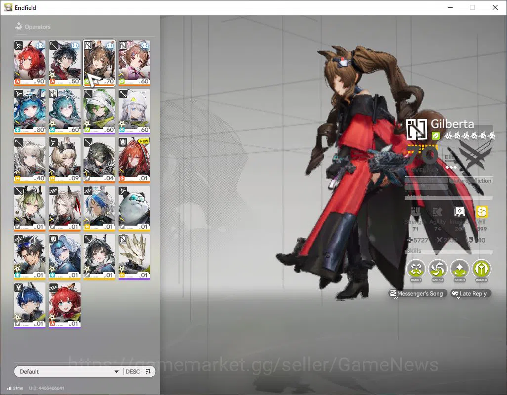 Arknights: Endfield Accounts ASIA|Lv53|SSR7(3Limit)+7(*6WP)|[Amber,Laevetain+Si image 3