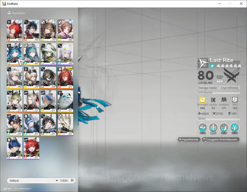 Arknights: Endfield Accounts ASIA|Lv53|SSR7(3Limit)+7(*6WP)|[Amber,Laevetain+Si image 4