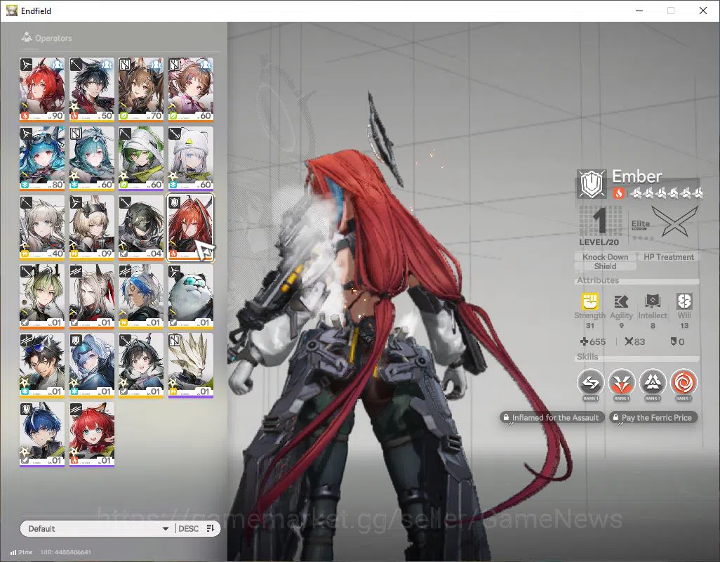 Arknights: Endfield Accounts ASIA|Lv53|SSR7(3Limit)+7(*6WP)|[Amber,Laevetain+Si image 5