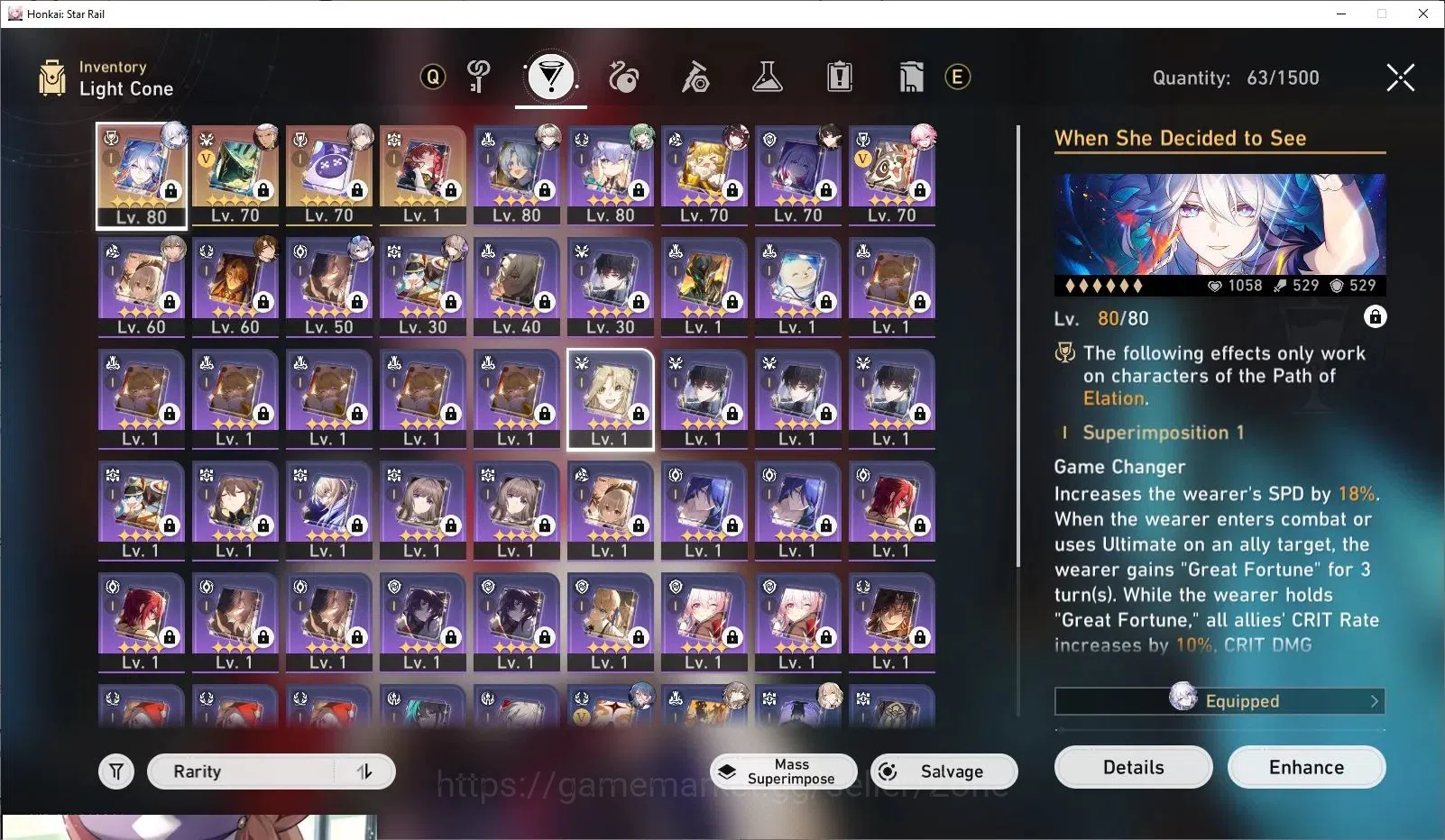 Honkai Star Rail Accounts ASIA|TL98|28 Lim|Evanescia L80 (204CDMG)+Sign LC S image 18